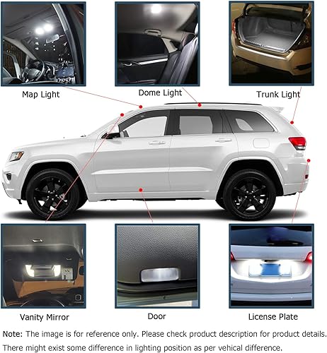 Miniatura 3 de Juego de 14 luces LED interiores Accord para Honda Accord 6000K de 2013, 2014, 2015, 2016, 2017, 2018, 2019, 2020, 2021, 6000K, bombillas LED