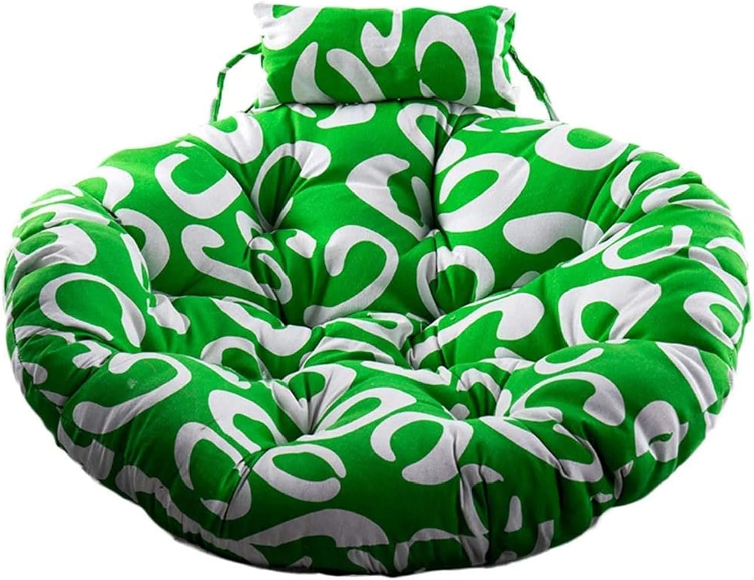 Cojín de asiento de silla de patio, acolchado, estirable ERDDCBB colgando huevo hamaca silla cojín y almohada, grueso casa redonda swing asiento asiento nido silla colgando silla trasera suave apoyo r