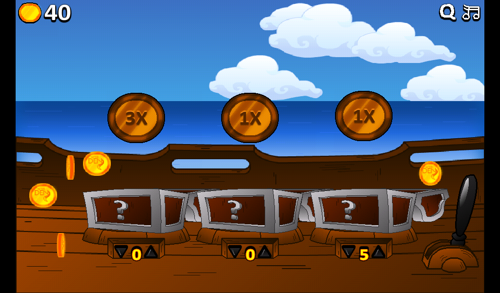 Interface de jeu Lucky Treasure slot