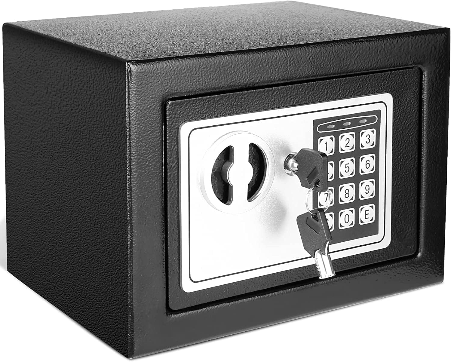 Digital Electronic Safe Locker Box For Home By TRIVYOM |Safe Locker/Number & Key Lock/Unlock |Shops & Office For Jewelry Money Valuables,Metal Storage Box Depository Safe,Stainless Steel Security Box