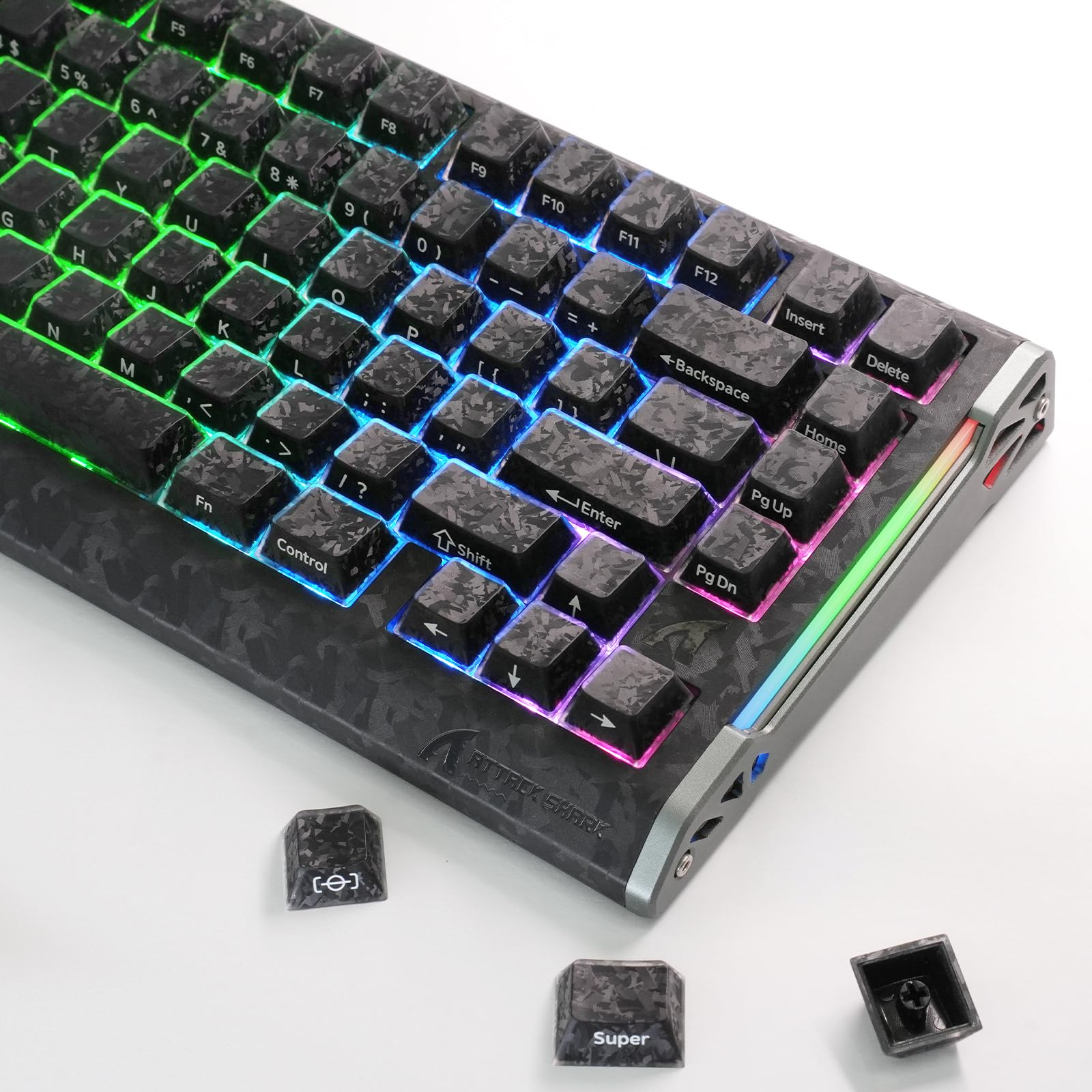 ATTACK SHARK SK04 119 tasti completo Keycaps Set, Forgiato Carbon Texture