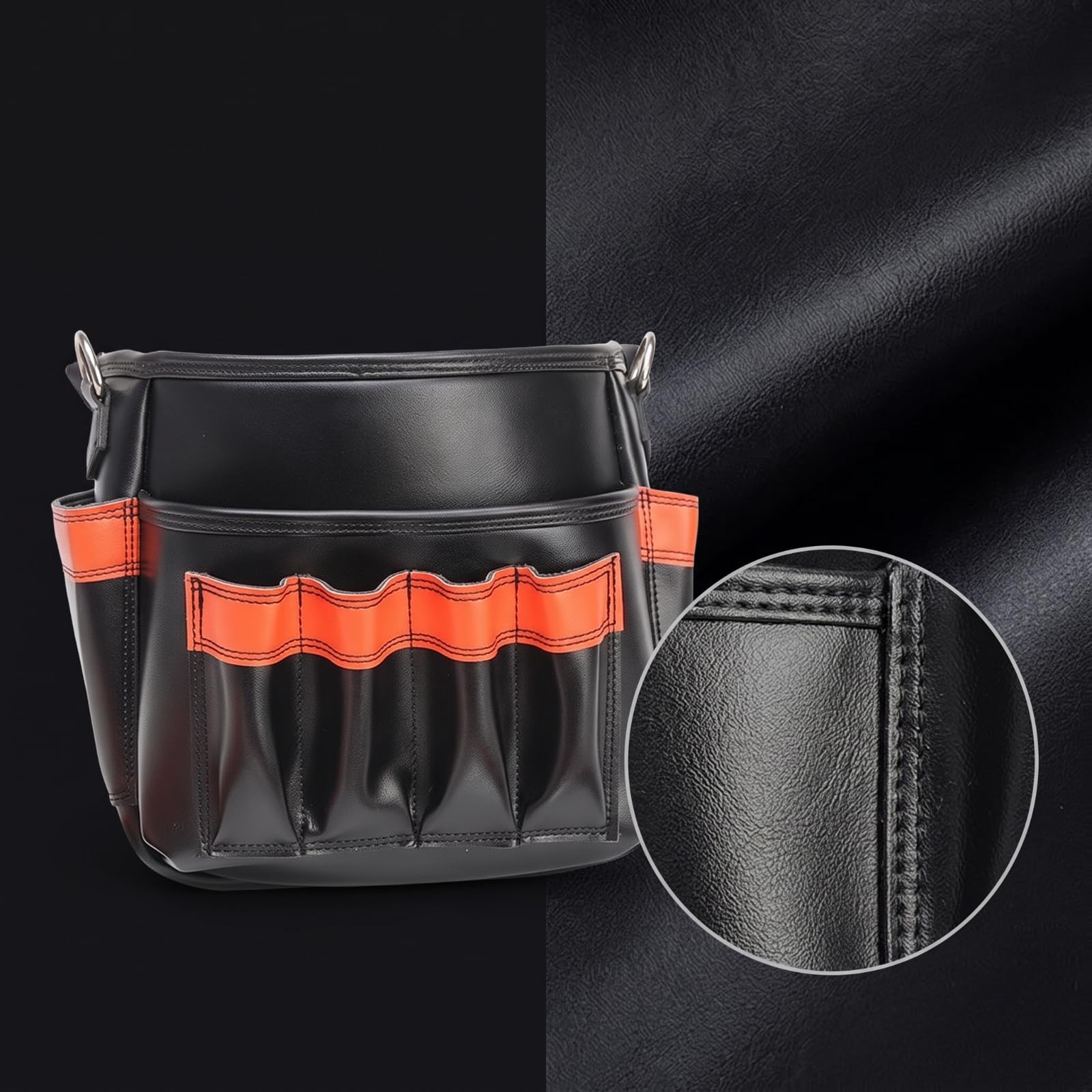 Pochette à Outils Solide Sacoche à Outils Spacieux Trousse pour Installateurs, Chantier