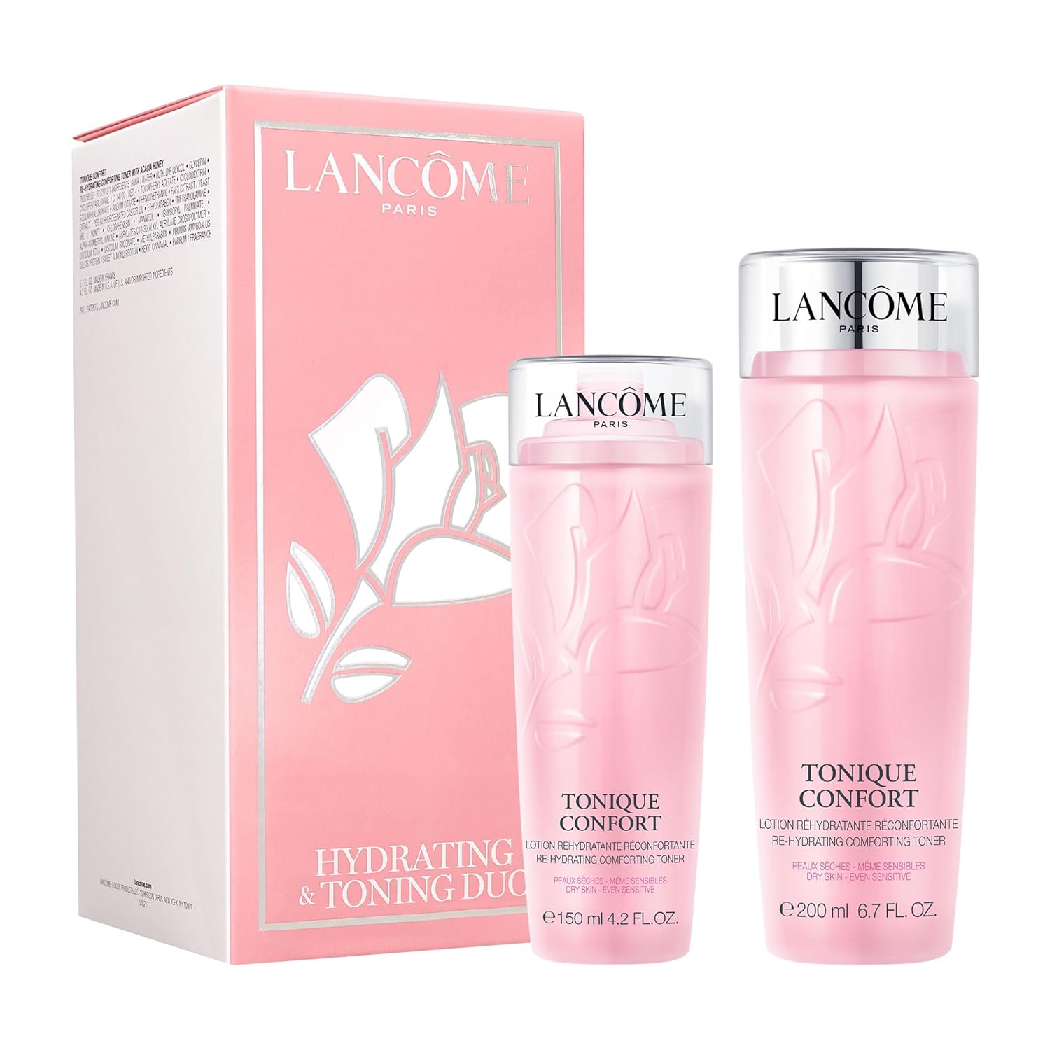 Lancome Tonique Confort Hydrating Face Toner - with Hyaluronic Acid, Acacia Honey, and Sweet Almond Oil - for Improved Skin Hydration