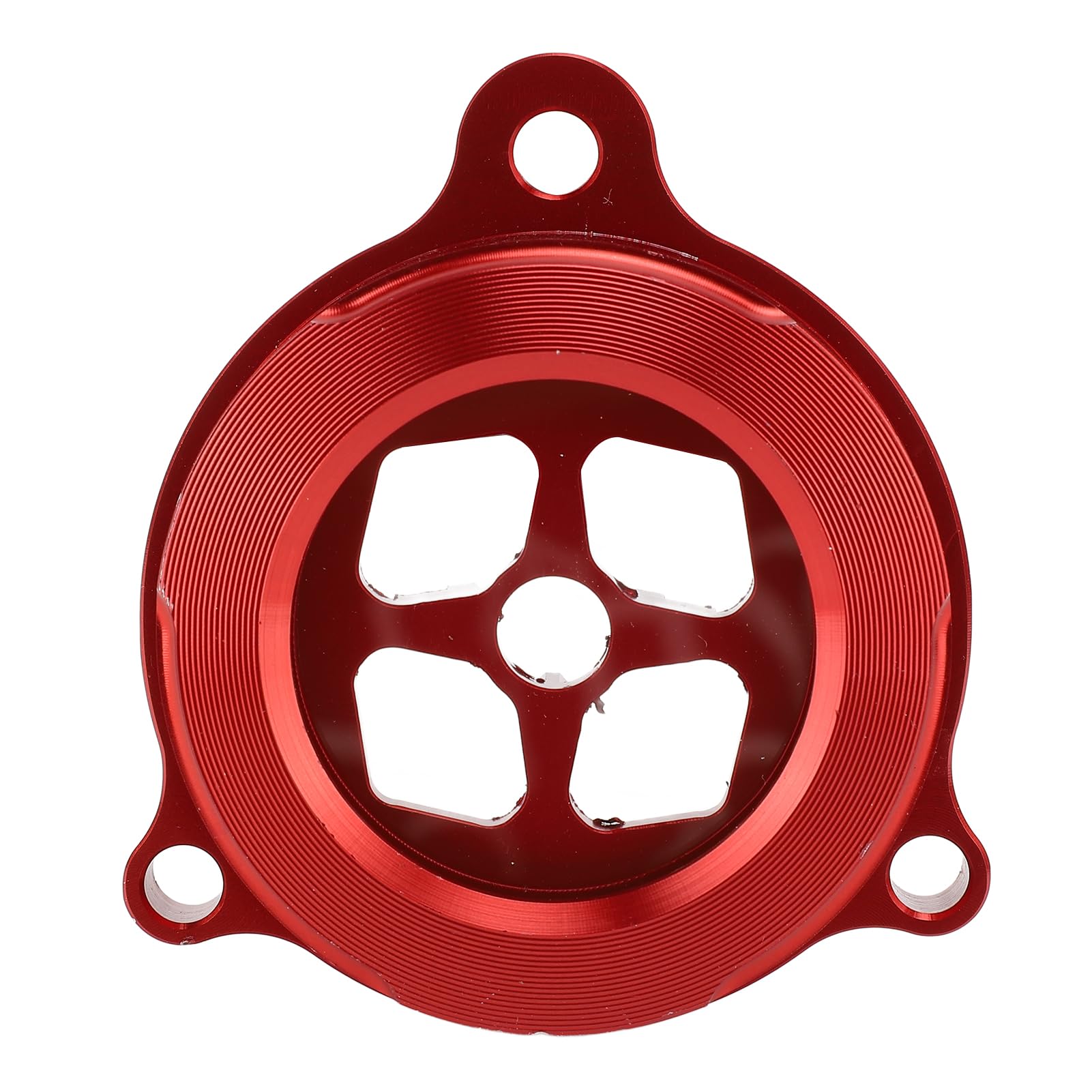 Coperchio filtro olio Torvex, tappo filtro motore trasparente e protezione protettiva compatibile con alloggiamento in alluminio CNC 700 700R (Red)