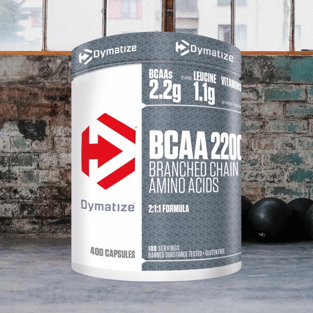 Dymatize BCAA 2200 Caps 12x400pcs - Suplemento - Aminoácidos