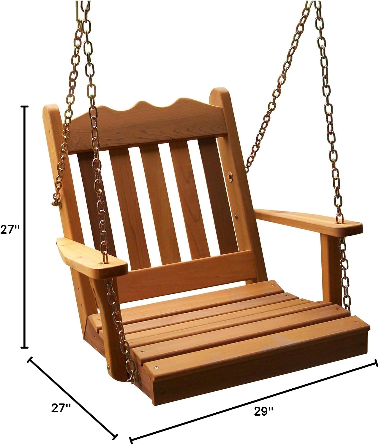 Furniture Barn USA- Chair Swing-2ft Royal English, Cedar Stain