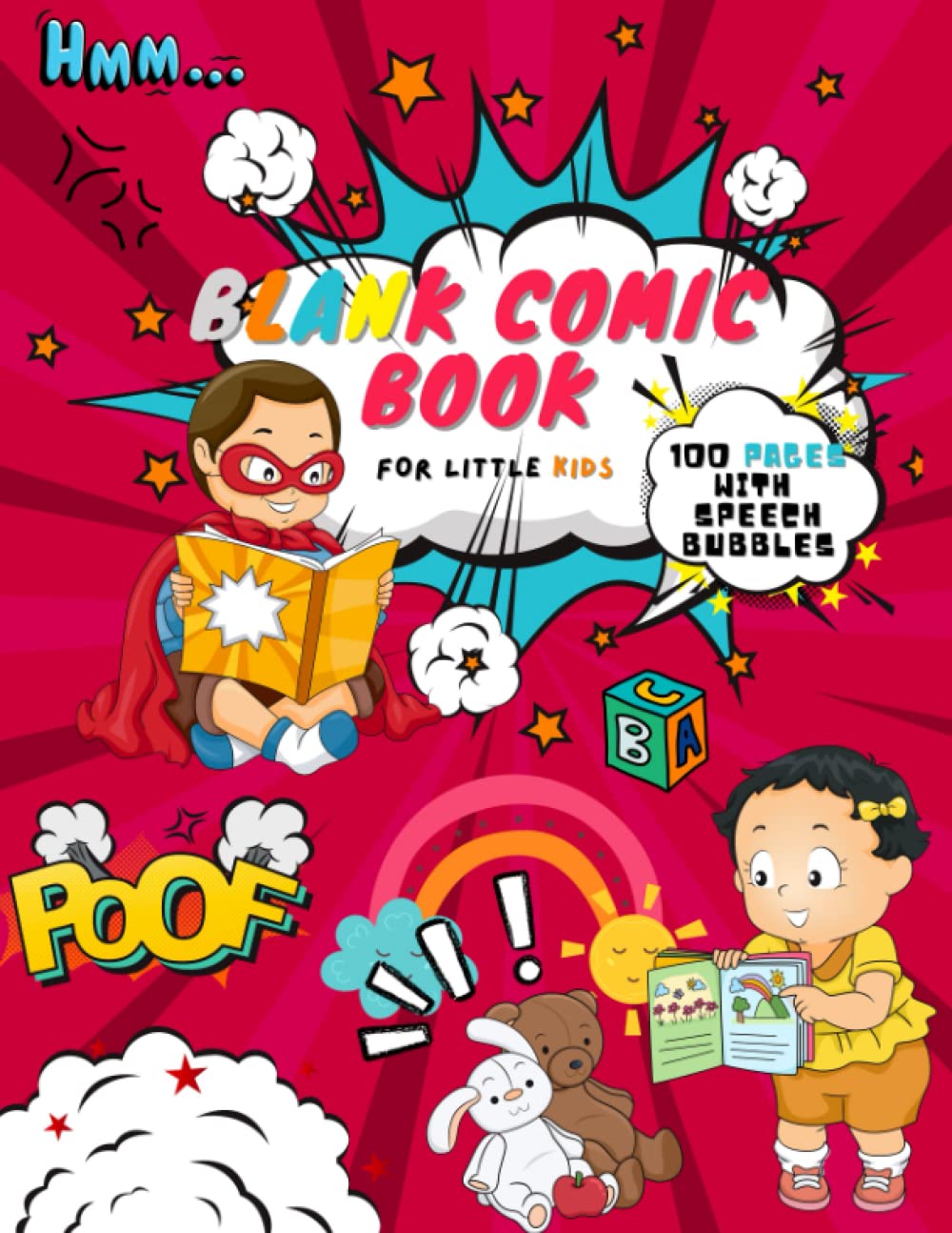 Blank Comic Book With Speech Bubbles & Over 100 Pages For Little Kids Ages 6 - 12: Create, Write & Draw Your Own Comics and Cartoon Story | Lots of ... Notebook | Panel Book | Big Size 8.5" x 11" Paperback – 23 March 2022