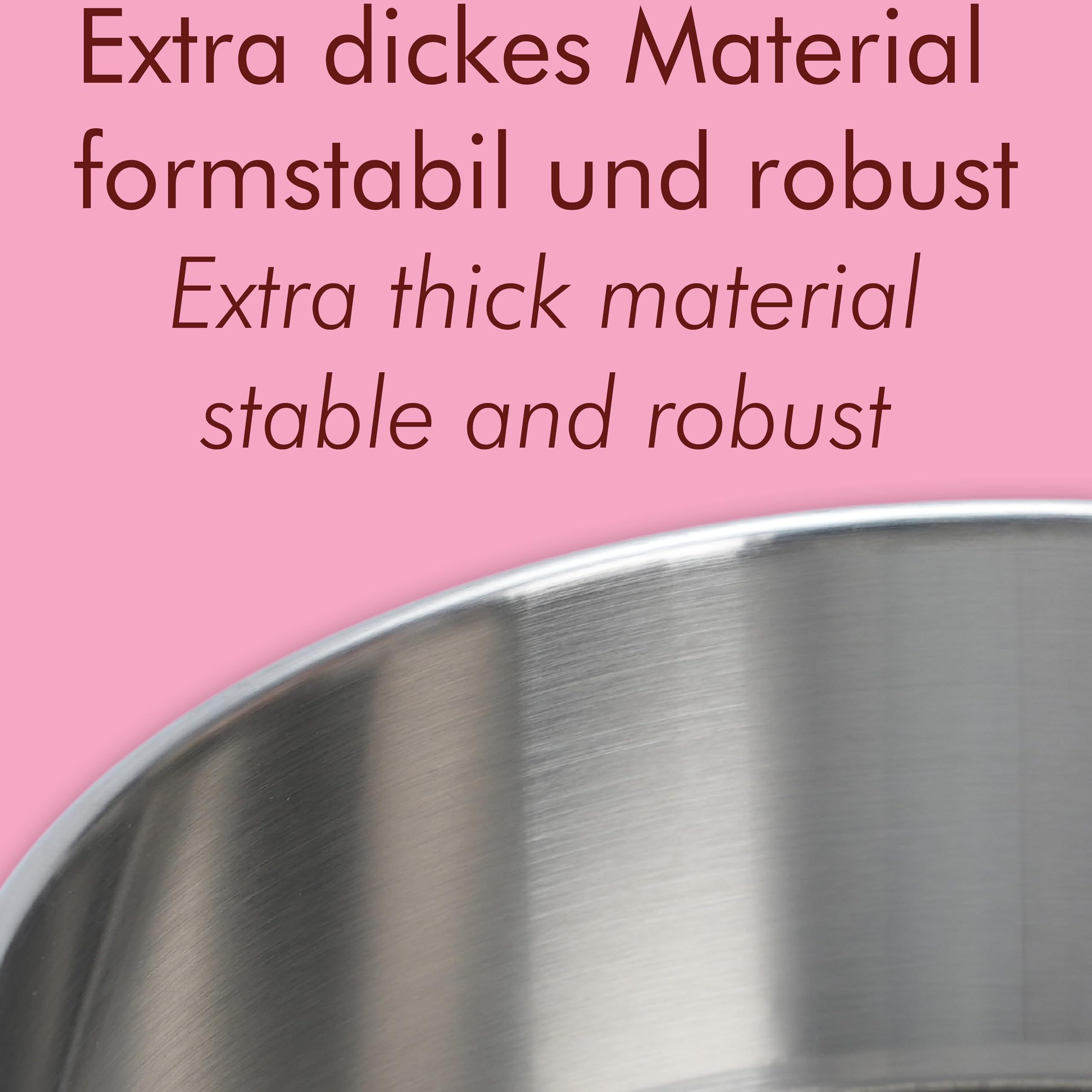 immer Moule à Charnière Inox Set avec Fond Plat et Fond Tubulaire, sans PFAS sans Revêtement Acier Inoxydable 18/8, Passe au Lave-Vaisselle
