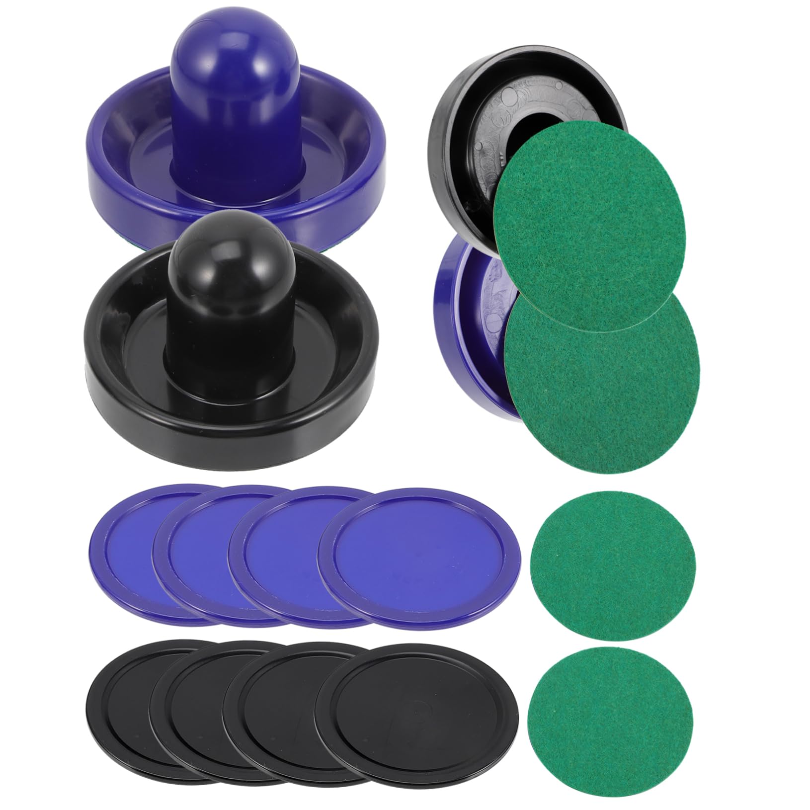 GAROZATION 1 Set Air Hockey Pucks Tabletop Hockey Accessories with Pushers Pushers Pucks for Home and Arcade Games
