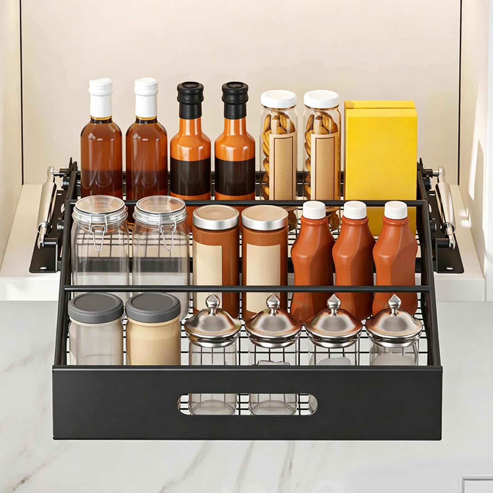 Generisch Küchenschrank Organizer für Gewürze, White