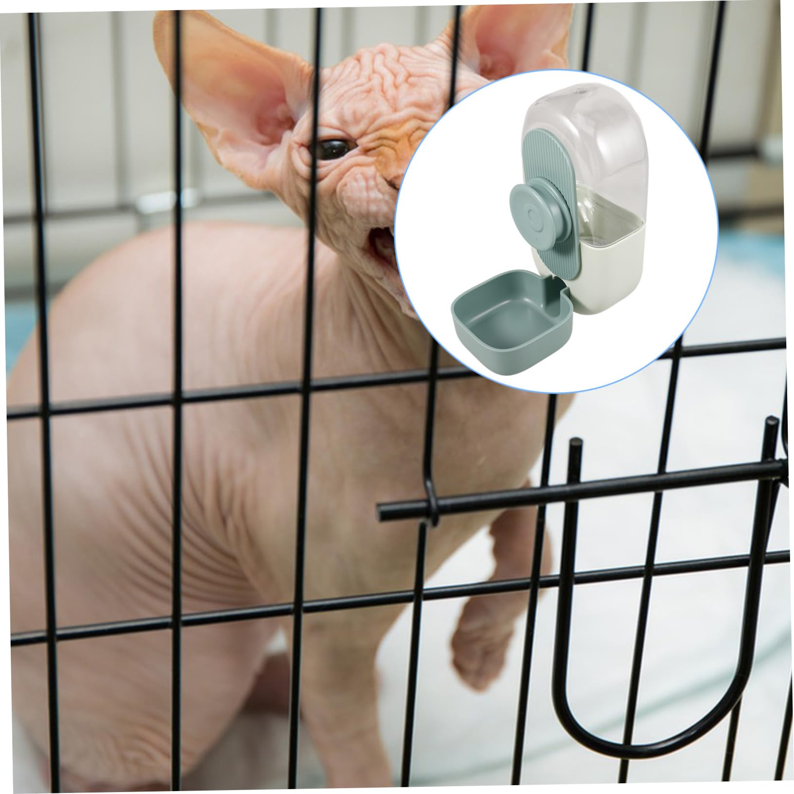 MILISTEN 2 Stück Haustier Trinkbrunnen Haustierbedarf Hunde Wasserspender Automatischer Haustier Tränker Automatischer Futterspender Katzen Wasserspender Futterschale Für Katzen