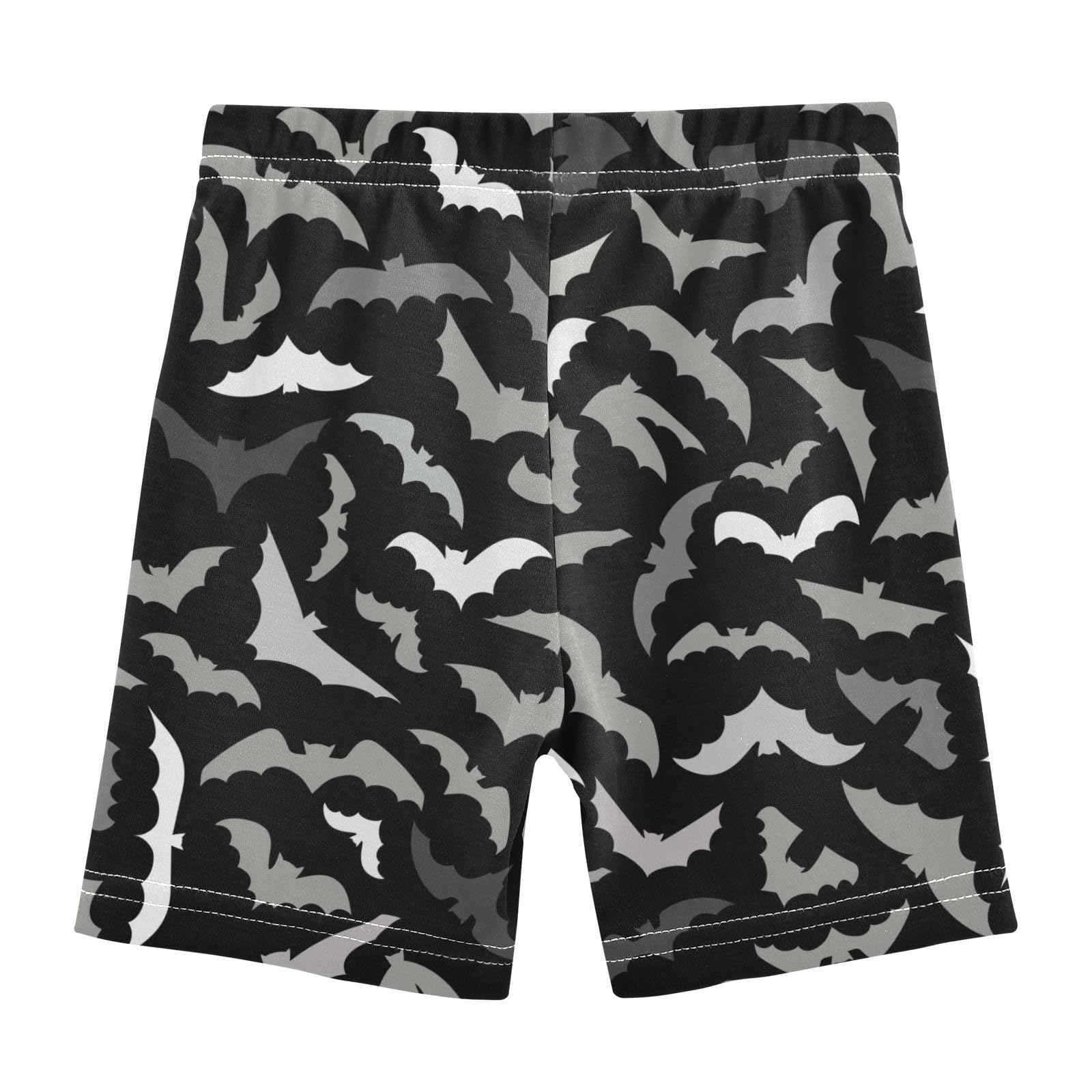 JHKKU Girls Halloween Bats Shorts Cotton Cartwheel Bike Kids Biker Under Dress Dance Short Girl Clothes 5T