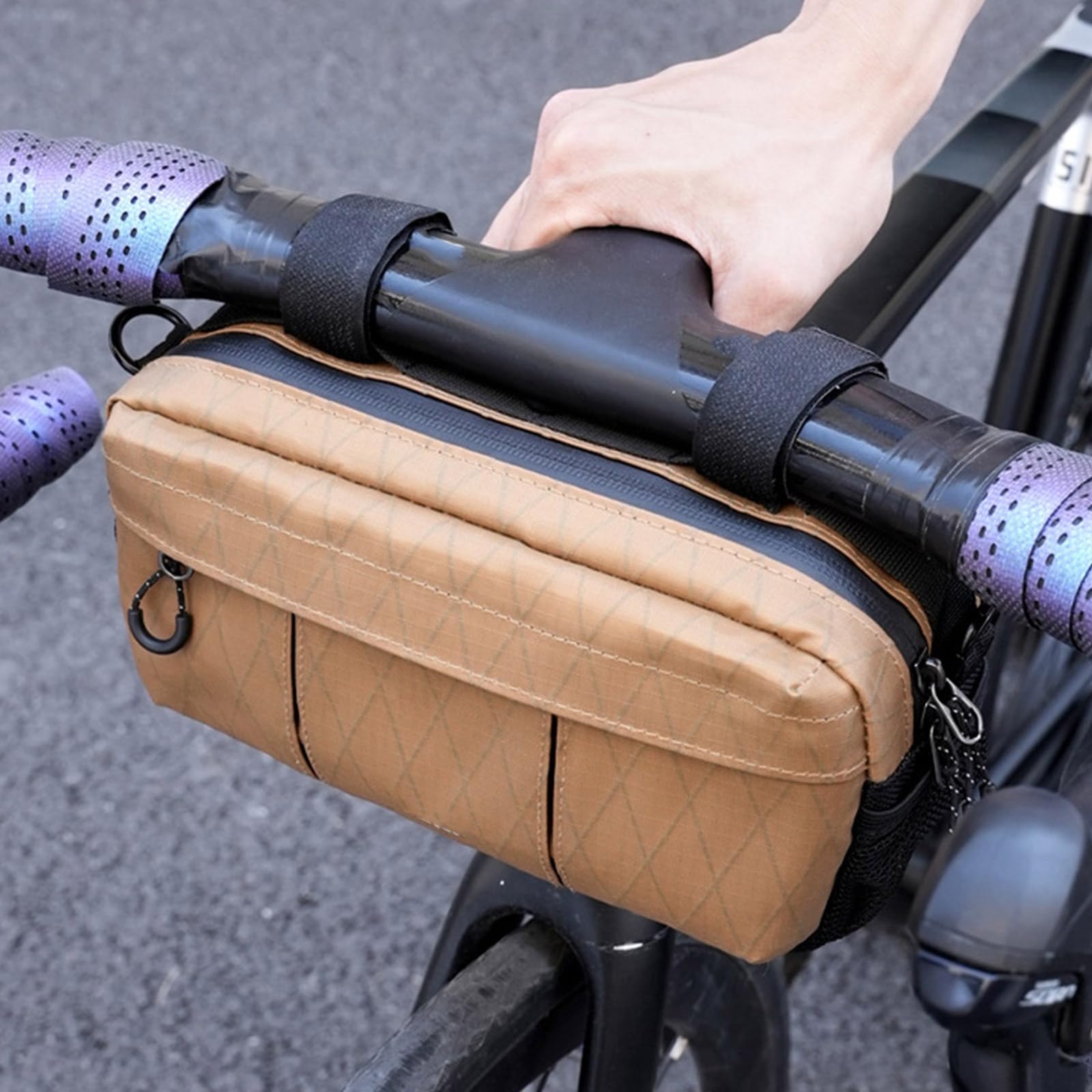 Sac étanche pour guidon de vélo - Sac de rangement avant pour vélo de route - Accessoires de cyclisme