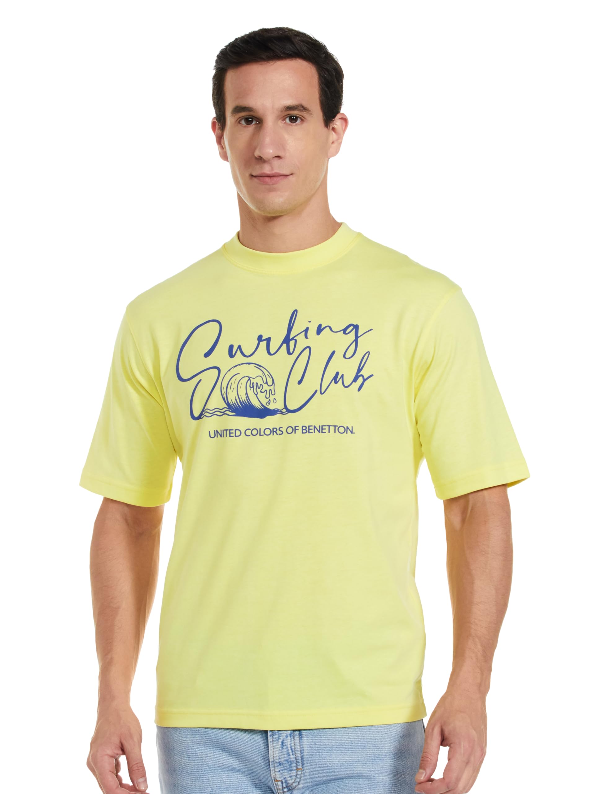 Men's Letter Print Oversized Fit T-Shirt