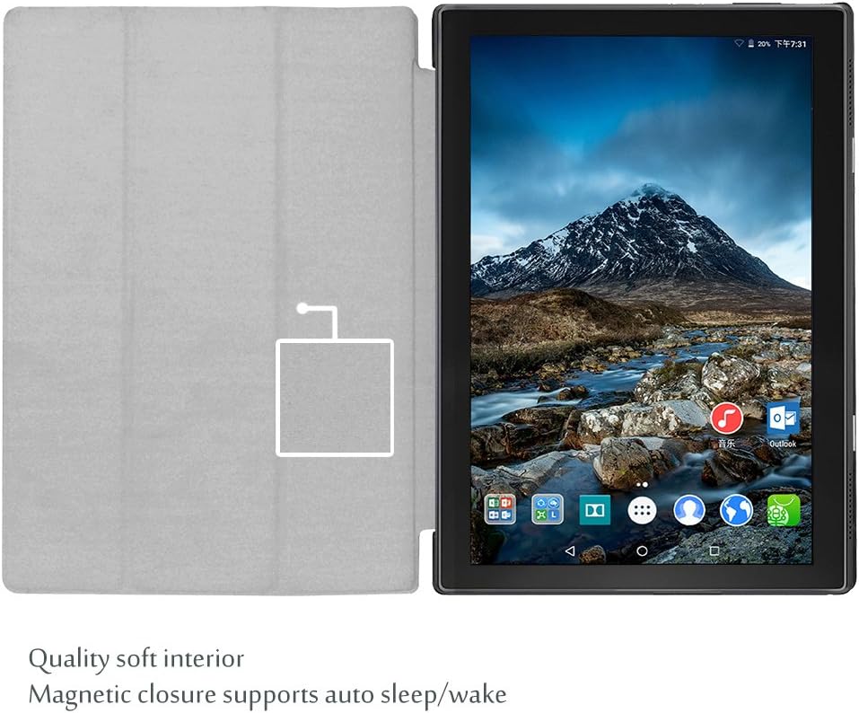 One-Day Sale: Up to 70% Off ProCase Lenovo Tab 4 10 Case, Slim Stand Hard Shell Case Smart Cover for 2017 Lenovo Tab 4 10.1 (Model: TB-X304F/TB-X304N) Android Tablet, with Auto Sleep/Wake -Black