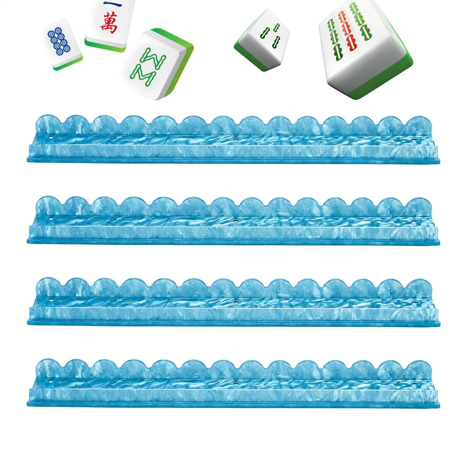 Stojaki Mahjong Z Popychaczami Magnetycznymi 4 sztuki akcesoriów do | Magnetyczne Popychacze dla kobiet mężczyzn początkujących kolekcjonerów na domowe wieczory gier i