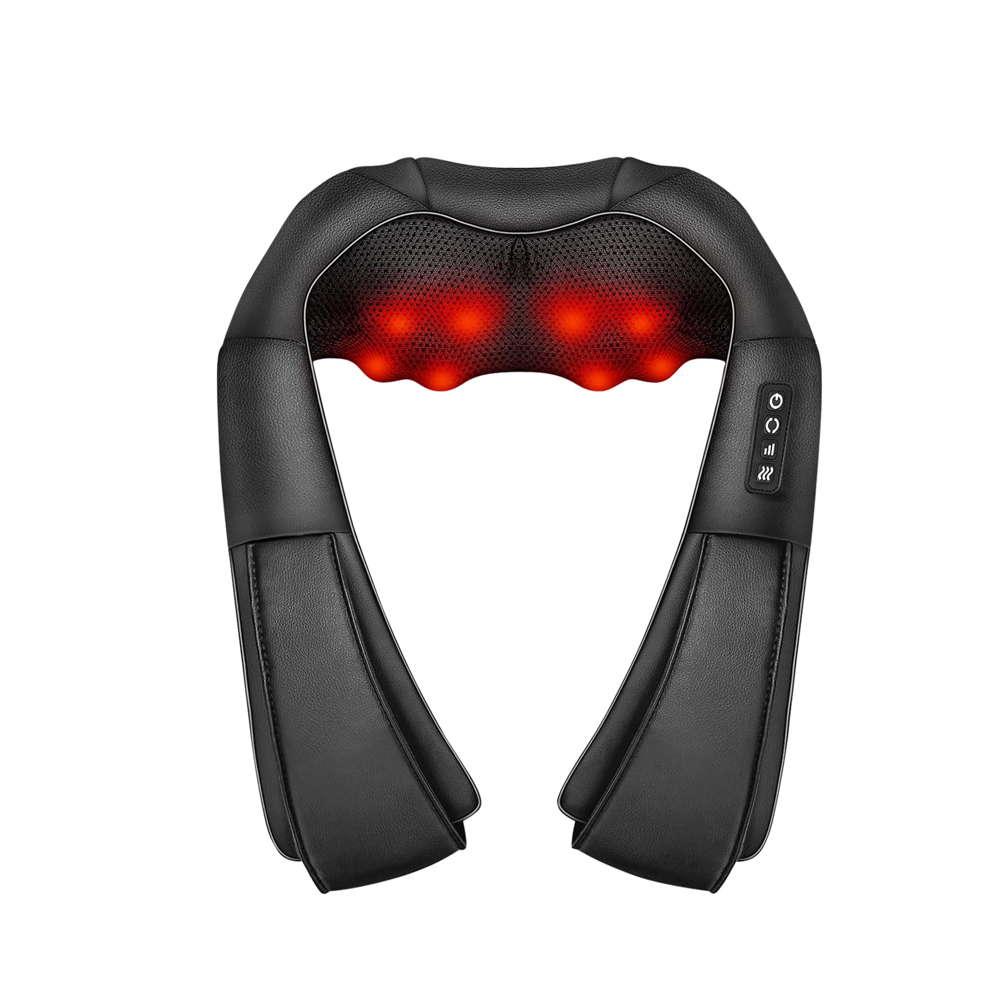 iKristin Masajeador de cuello con calor, masajeador Shiatsu, tejido profundo, amasado 3D | Para cuello, espalda, hombros, pies y piernas, para relajar los músculos en casa y offie para mujeres y hombres