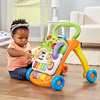 Vista 8 de VTech sit-to-stand caminador, Base, Anaranjado