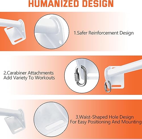 Miniatura 4 de Pull Up Bar Wall Mounted-Heavy Duty Joist Mounted Pull Up Bar-Premium Strength Training Pull-Up Bars-Fast and Easy Installation for Home and Garage