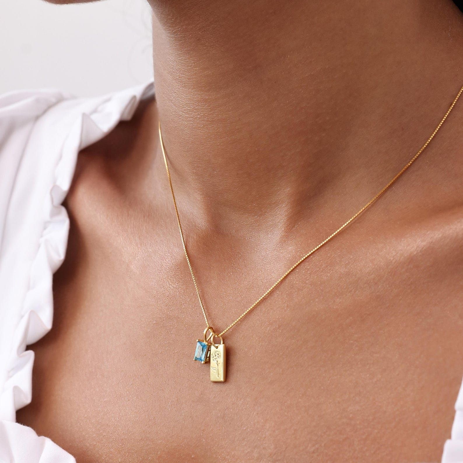 Générique Collier avec écriture manuscrite en argent 925, moderne