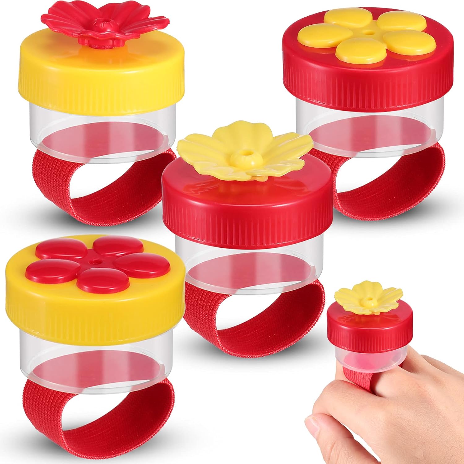 Amazon.com : Zopeal 4 Pieces Hummingbird Wrist Feeder for Outdoor ...