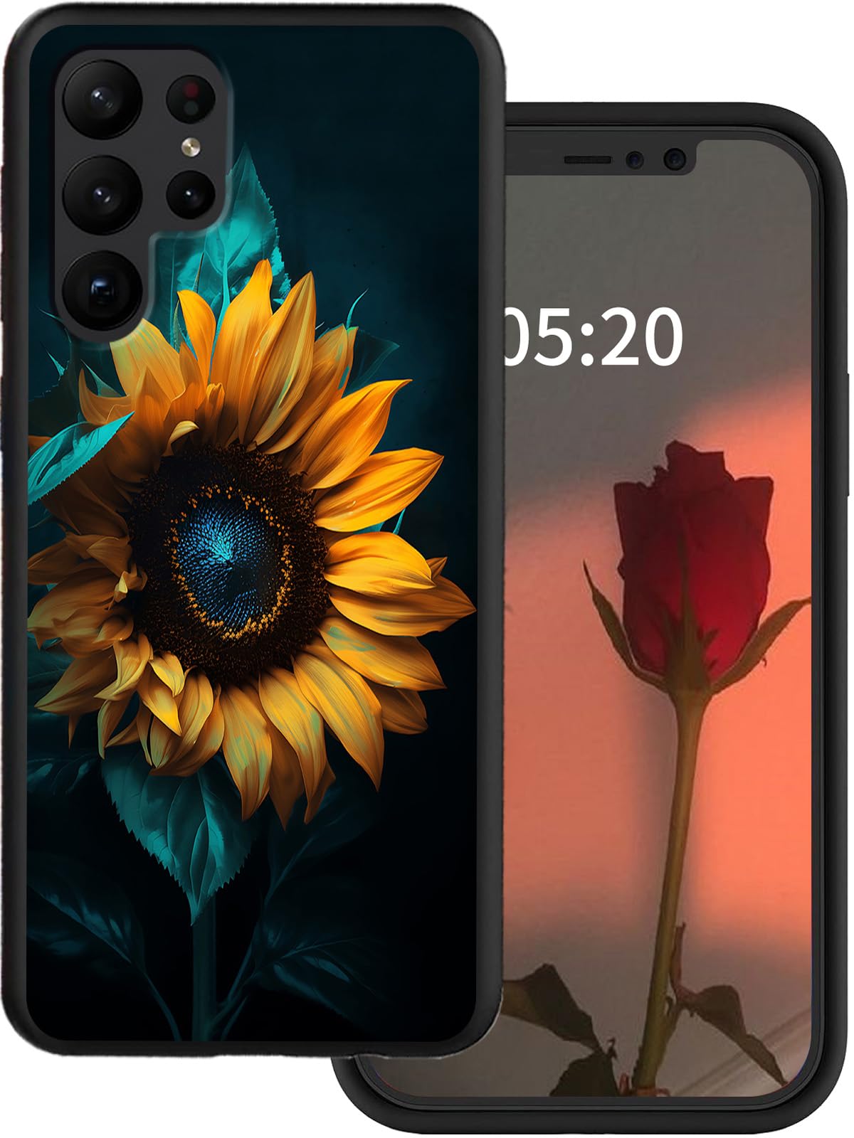 GYSYSQSH for Samsung Galaxy S25 Ultra Phone Case with Sunflowers Design for Women Men Slim Soft TPU Silicone Anti-Scratch Shookproof Protection Cover