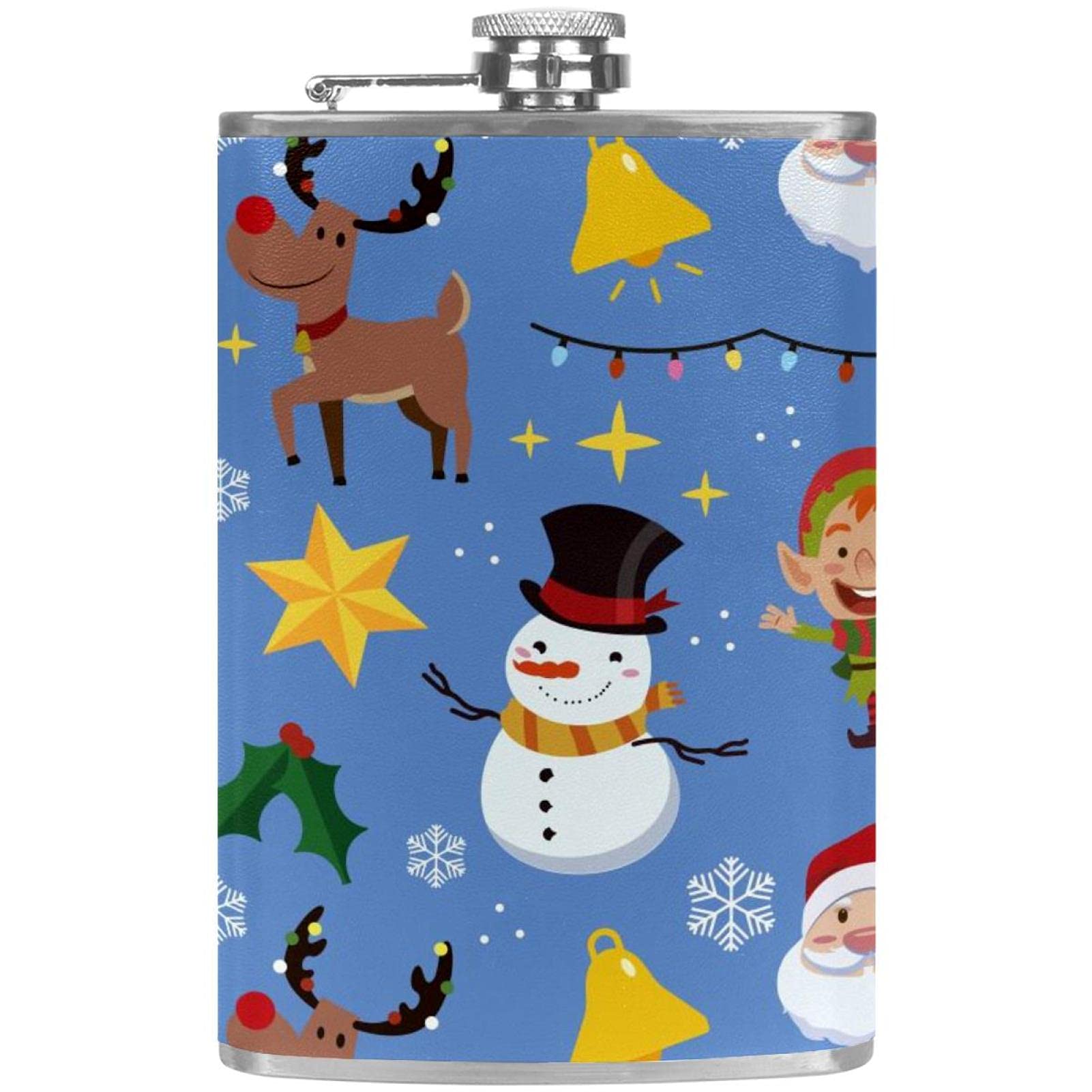Flasque de Noël anti-fuite en inox pour réchauffer vos soirées d'hiver