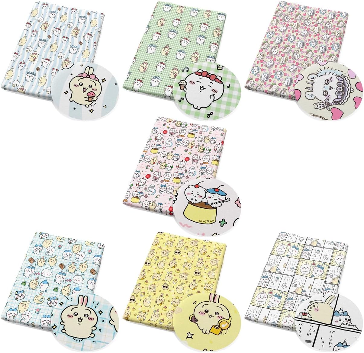 Amazon.co.jp: YIFUO ちいかわ 生地 布 パッチワー …