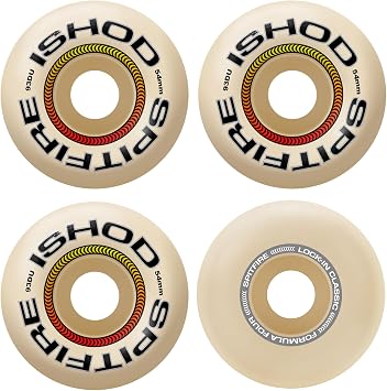 Spitfire Skateboard Wheels 54mm F4 93A Ishod Lock-in Classic Natural