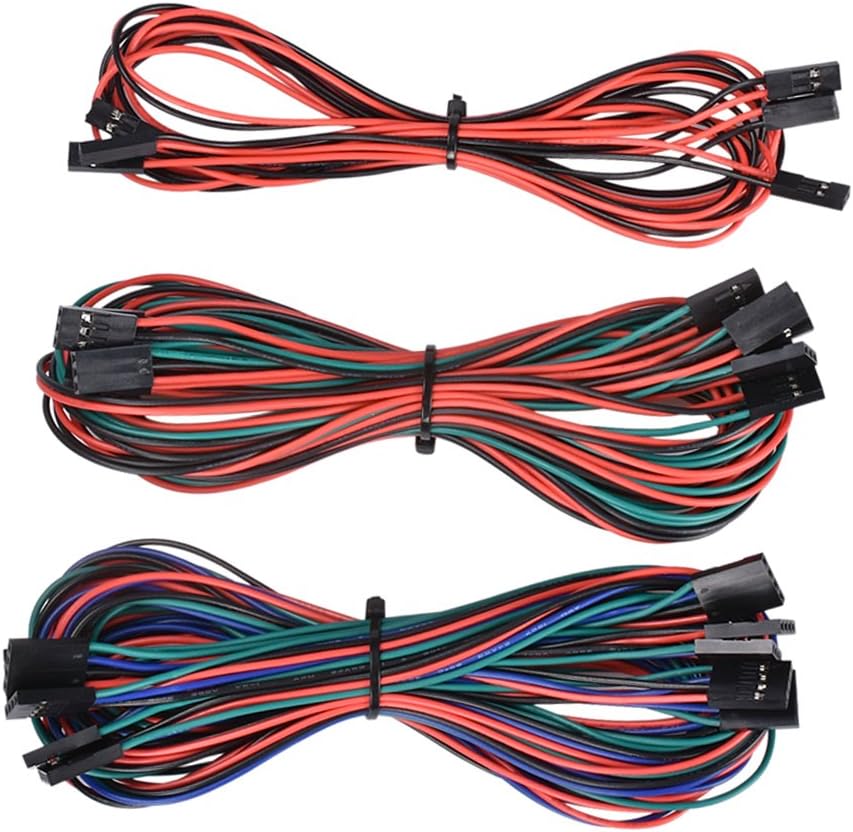 Wangdd22 3D Printer Kit 14pcs/lot Cables Complete Wiring Cables Set for RAMPS 1.4 Endstops Thermistors Motor Dupont Cable