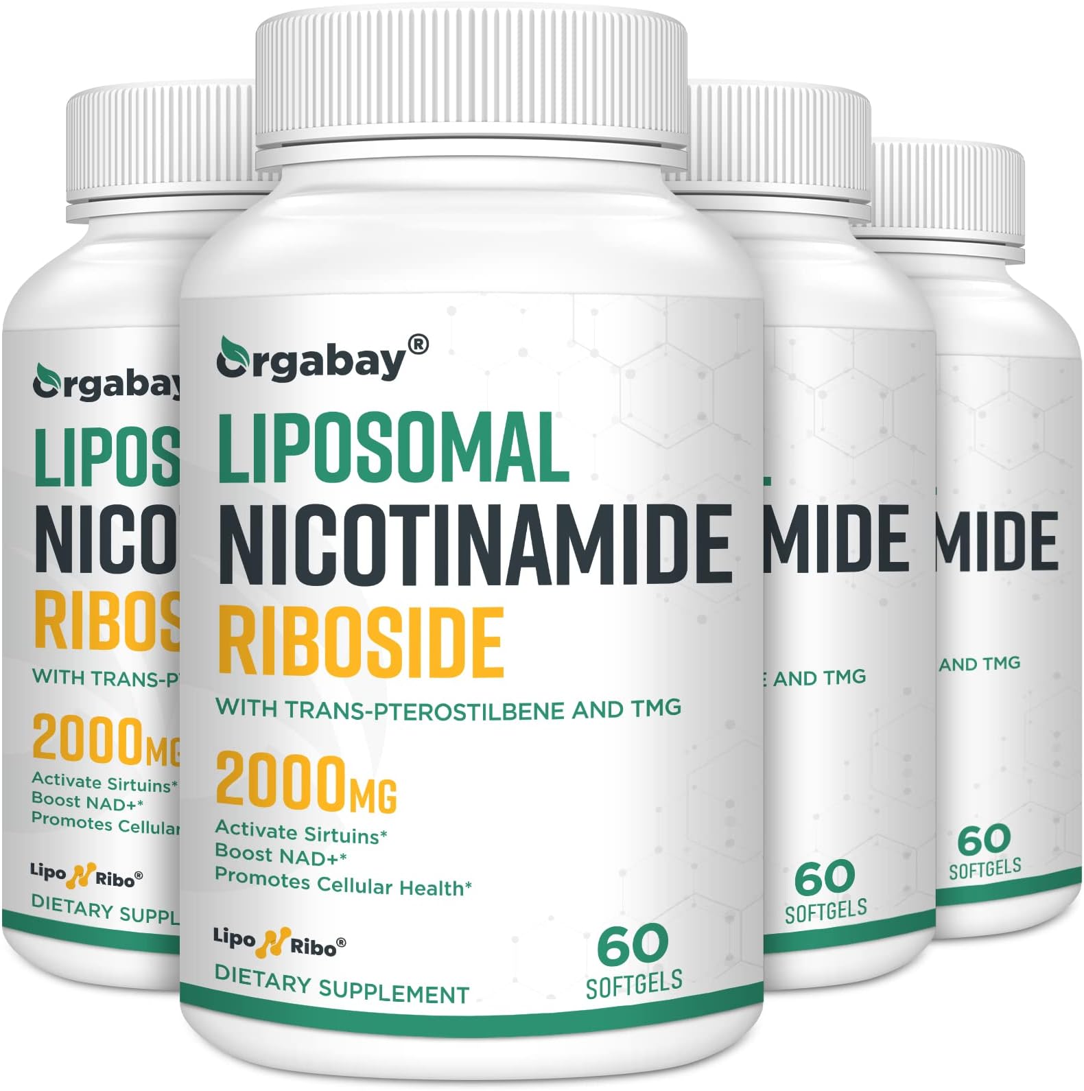 Liposomal Nicotinamide Riboside 2000 MG with TMG and Pterostilbene, Similar to NMN Supplements Boost NAD+, Support Healthy Aging, 240 Count