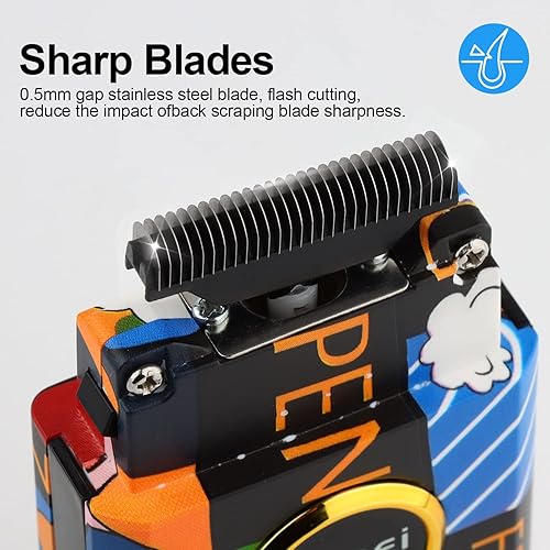 Miniatura 6 de KEMEI Maquinilla de afeitar eléctrica profesional para hombres impermeable recargable recortadora de barba afeitadora inalámbrica recíproca