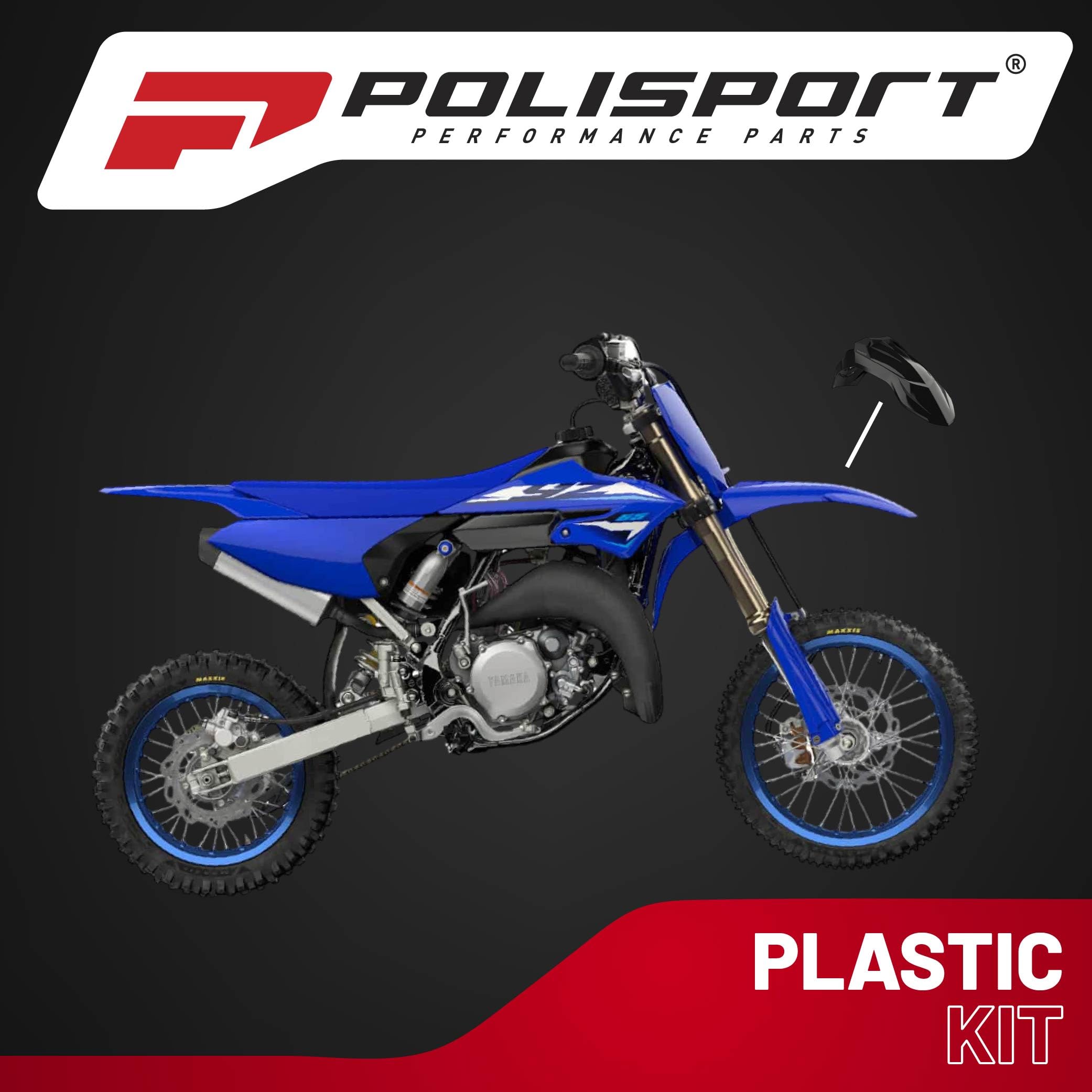 Polisport Vorderradkotflügel Supermoto Schwarz Gr. Keine Größenangabe