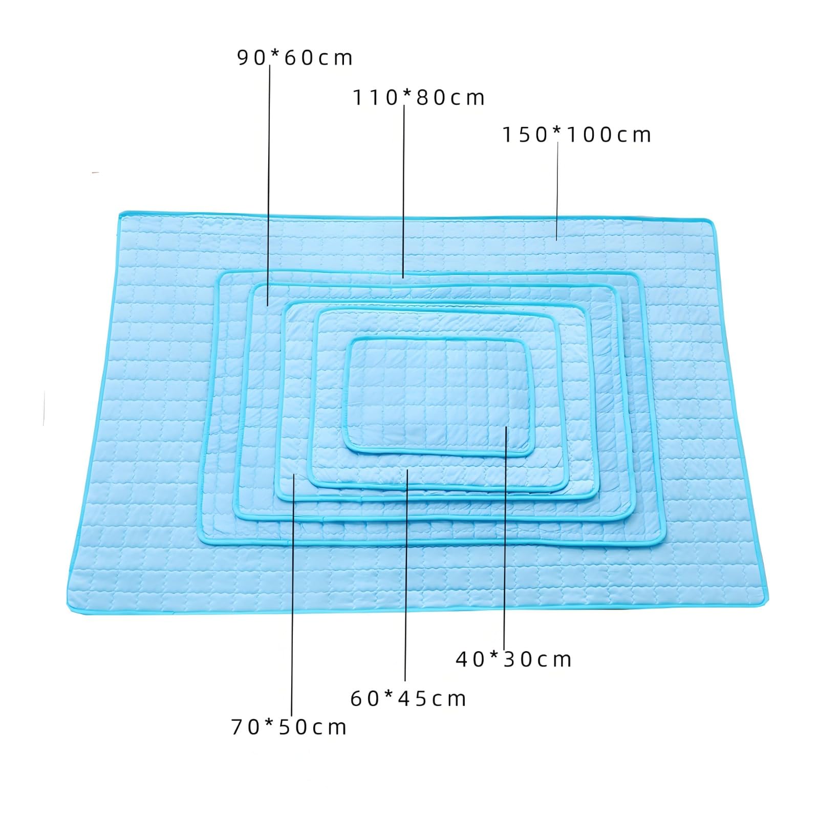 Alfombrilla de refrigeración para perros, almohadilla de gel duradera no tóxica para mascotas, alfombrilla de refrigeración automática para perros y gatos en verano caluroso, perfecta para uso en
