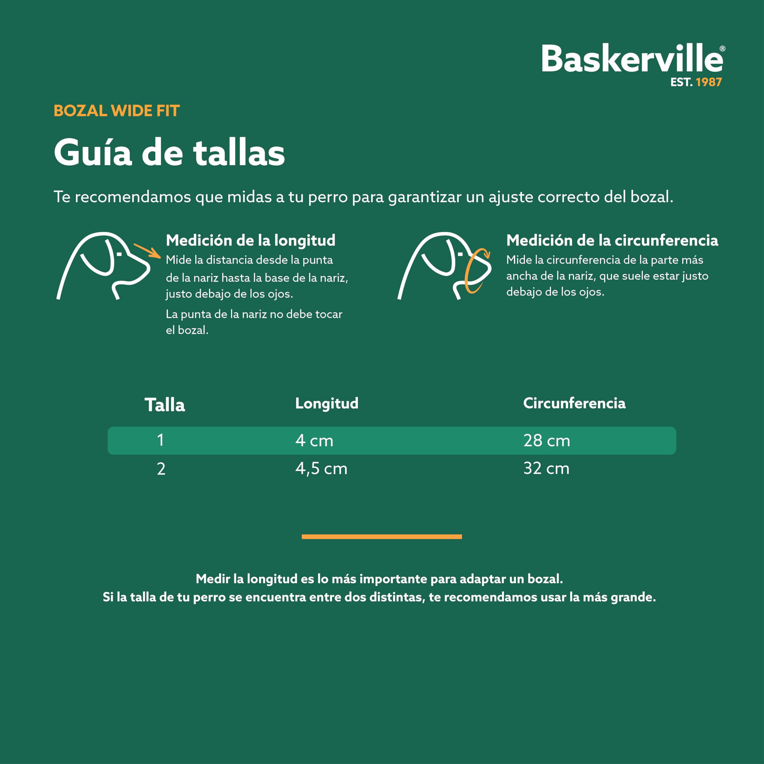 Bozal BASKERVILLE para perro de hocico ancho - Pueden jadear y beber, transpirable, evita mordidas, adiestramiento de perros con narices anchas (Talla 13)