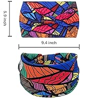 Vista 44 de IVARYSS Wide Headbands for Women, Solid Knotted Head Wraps Turbans, Large African Style Head Bands Hair Accessories, 6 Pack