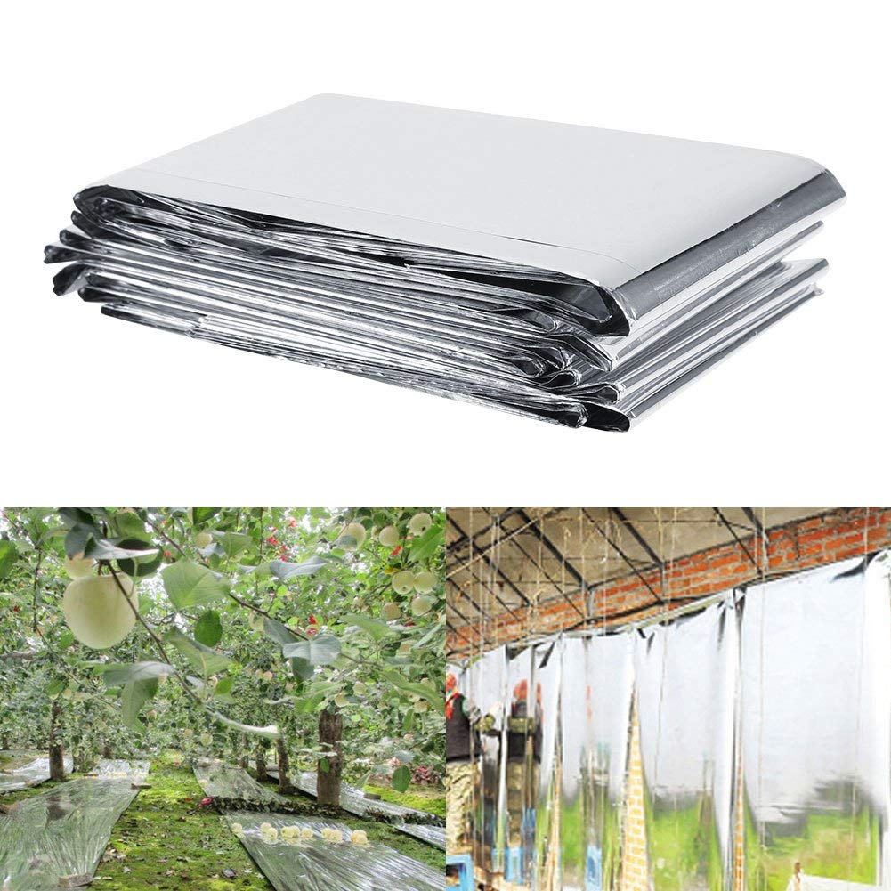 Pellicola Riflettente per Piante, 210 x 120 cm Telo Riflettente Riflettente per Piante Plant Reflective Film Serra da Giardino per Luci da Coltivazione Novità