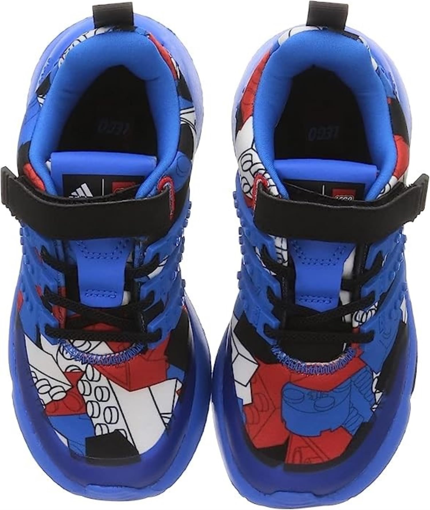 adidas Infants Racer TR Lego Sneakers, Cloud White/Shock Blue/Red US 5K