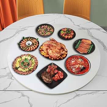 （90cm）木製ターンテーブル_51251　主に食卓用　回転テーブル中華テーブル Amazon｜円卓用ターンテーブル 中華テーブル 家庭用回転台