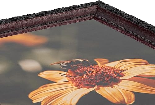 Miniatura 3 de ArtToFrames WOM0066-82214-201-18 x 36 pulgadas, color marrón, este portarretratos de madera de 1.5 pulgadas es clásico burdeos, viene con vidrio