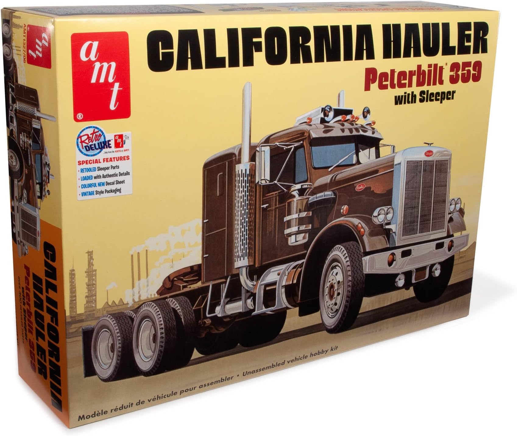 AMT Peterbilt 359 California Hauler w/Sleeper 1:25 Scale Model Kit