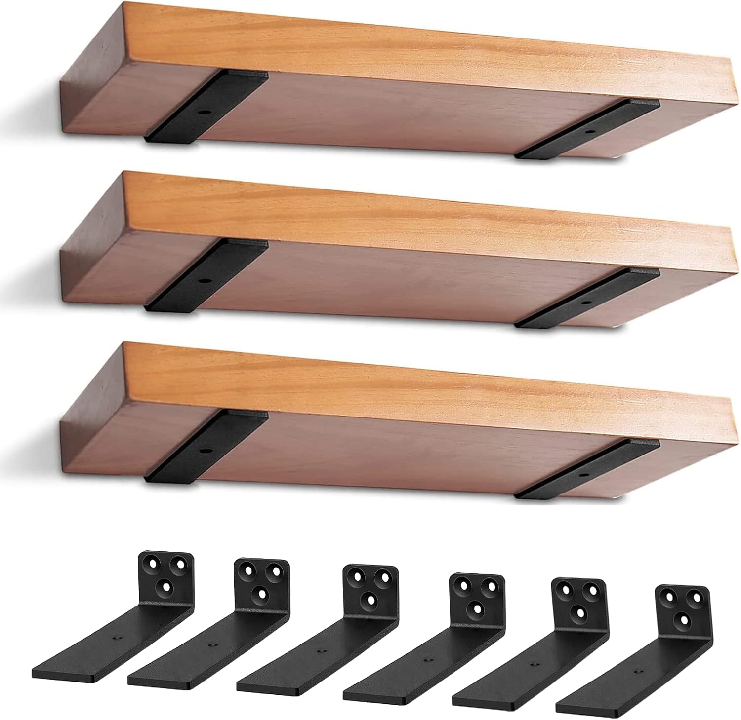 Floating Shelf Brackets 5 Inch, Heavy Duty L Bracket Corner Brace