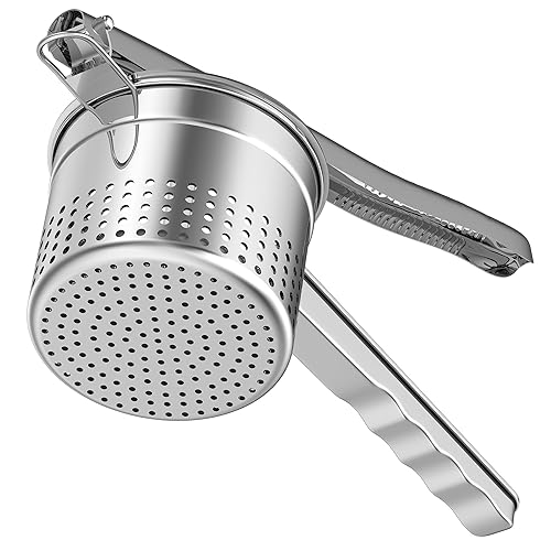 Potato Ricer, Heavy Duty Stainless Steel Ricers for Mashed Potatoes,