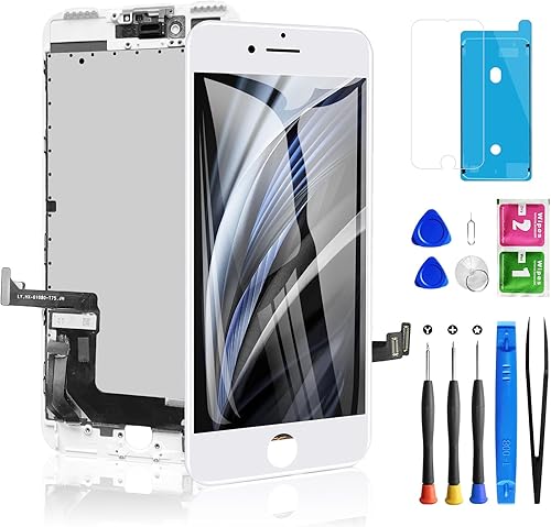 Pantalla de repuesto para iPhone 8SE 2020 de 2 generación, color blanco, pantalla LCD táctil 3D de montaje completo para SE 2020, A2275, A2298,
