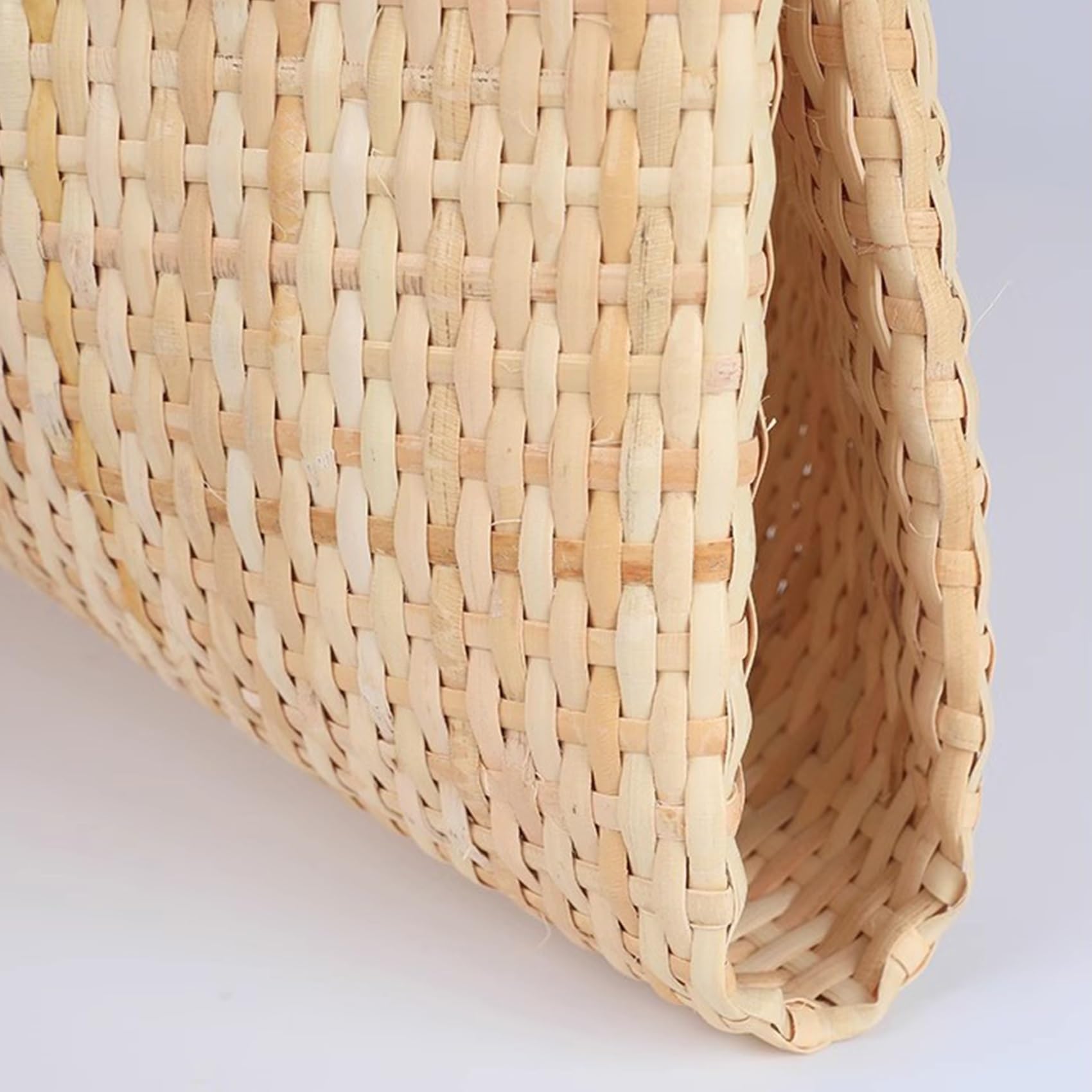 Rotolo di tessuto in rattan naturale da 50,8 cm, 20 x 394 cm, per mobili e sedie, materiale a rete intrecciata, decorazione per la casa fai da te, ecologica e durevole