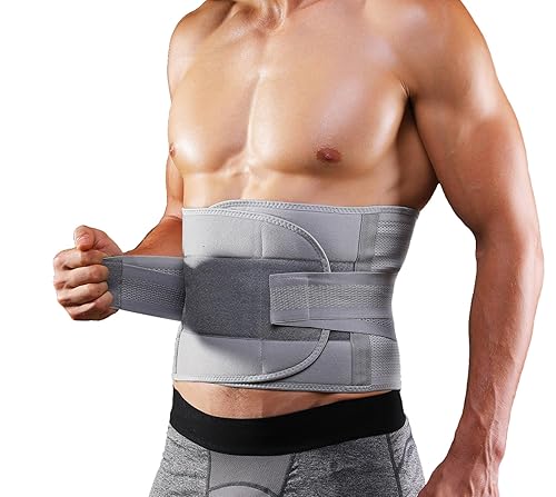 Soporte de espalda para el dolor de espalda baja, hombres y mujeres, soporte de espalda y soporte elástico para el vientre, cinturón de cintura