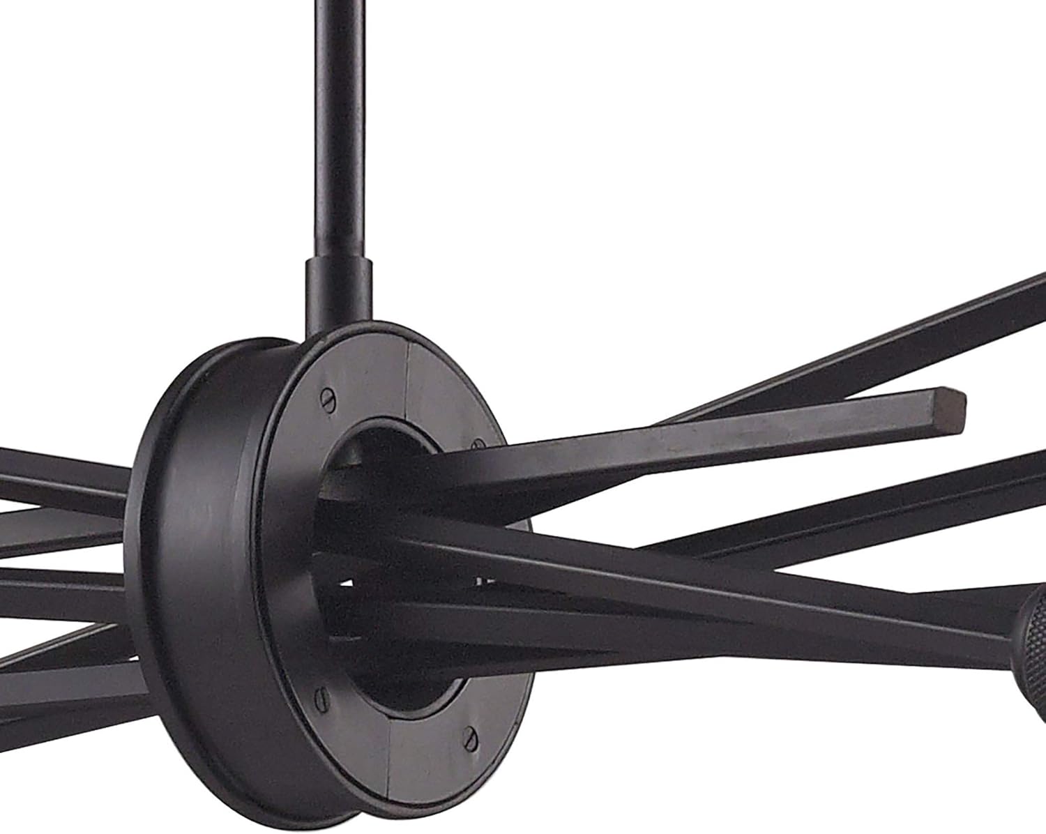 Close-up of the central connection point of the Xenia Chandelier arms