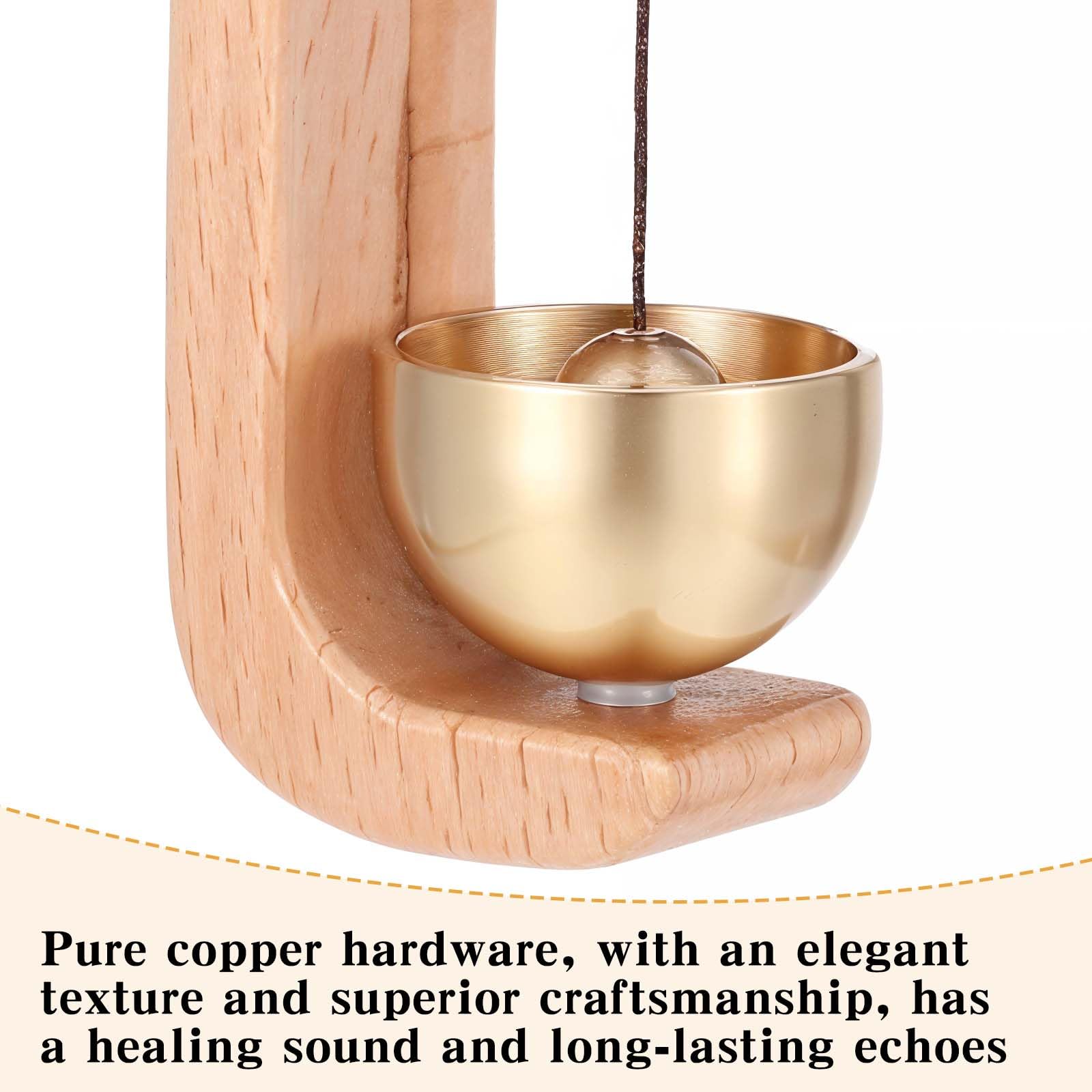 Shopkeepers Bell - Classic Wooden Door Chime -6