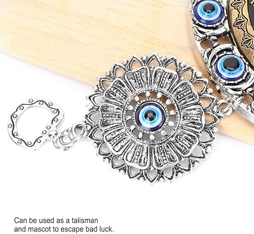 Miniatura 9 de Amuleto de bendición de ojo islámico, protector de decoración de pared, colgante musulmán para decoración del hogar y dije de buena suerte, con