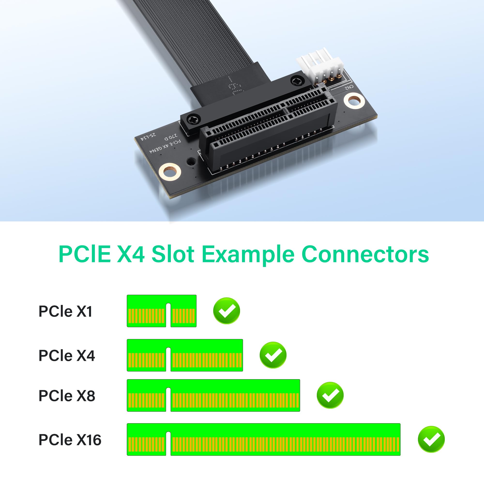 SinLoon Câble d'extension M.2 M-Key PCI-E4.0 2280 NGFF vers PCIe X4 à 90 degrés M2 vers PCI-E 4X femelle pour M2 2230